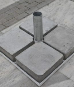 Βάση ομπρελών με Διαιρούμενη Τσιμέντου